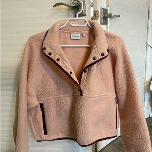 Sunday Best Pink Teddy Jacket Cozy Fleece